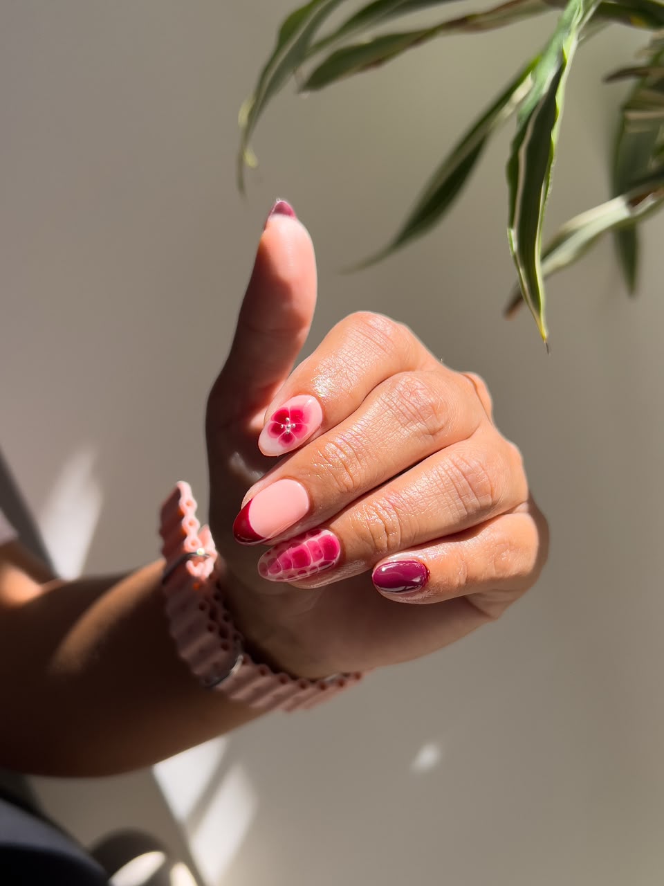 Francesita rosa realizada en CH Beauty Studio